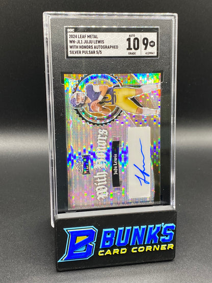 2024 Juju Lewis With Honors Auto. Silver Pulsar 5/5 SGC 10/9