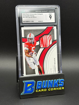 2022 Garrett Wilson Immaculate Gloves CGC 9 19/96