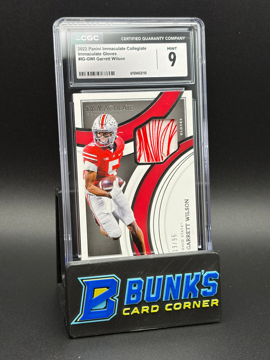 2022 Garrett Wilson Immaculate Gloves CGC 9 19/96