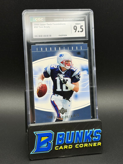 2004 Tom Brady Upper Deck Foundations CGC 9.5