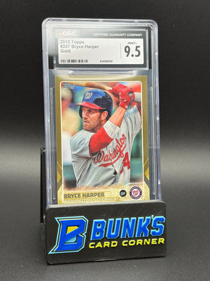 2015 Bryce Harper Gold Topps CGC 9.5 674/2015