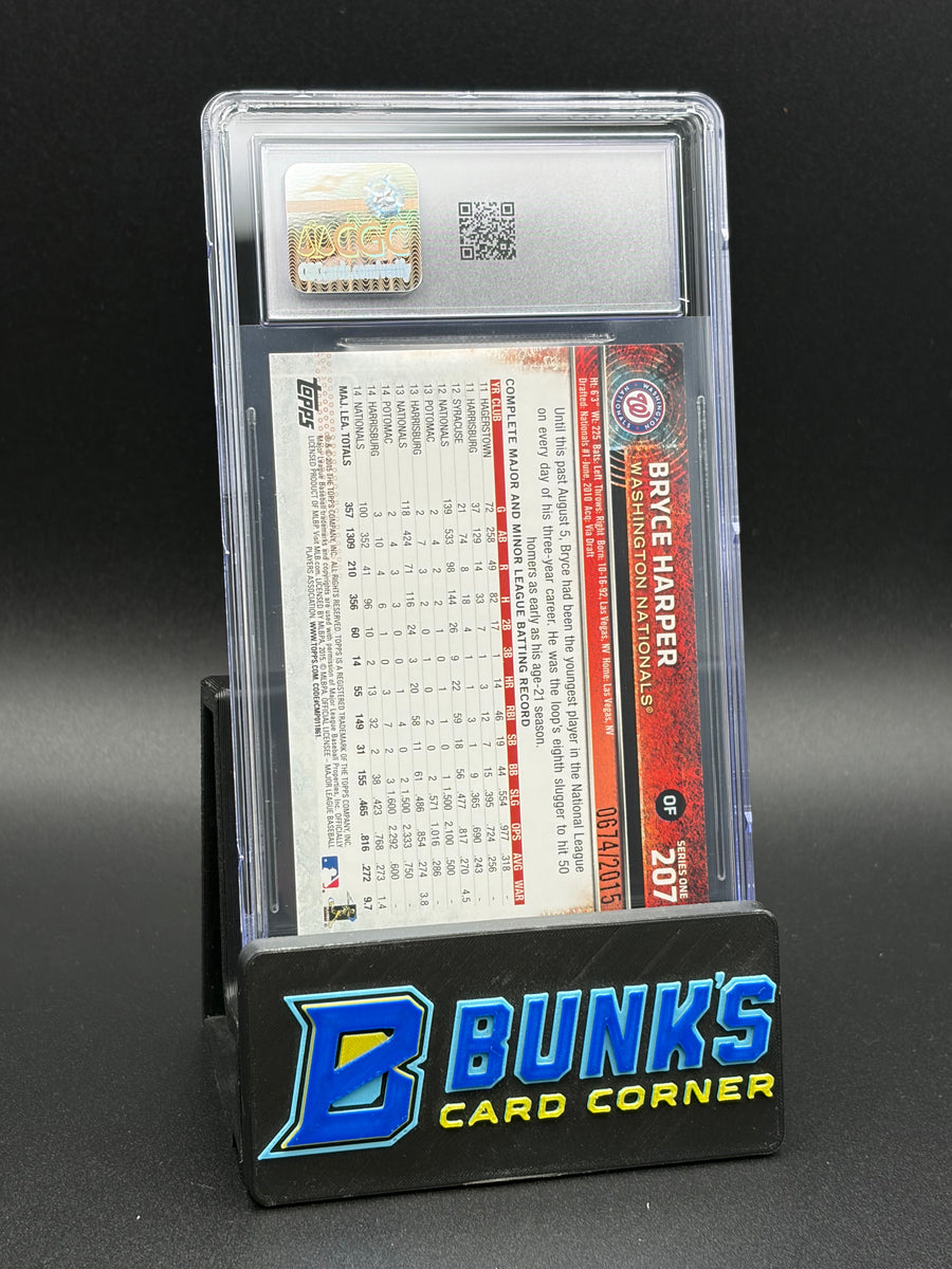 2015 Bryce Harper Gold Topps CGC 9.5 674/2015