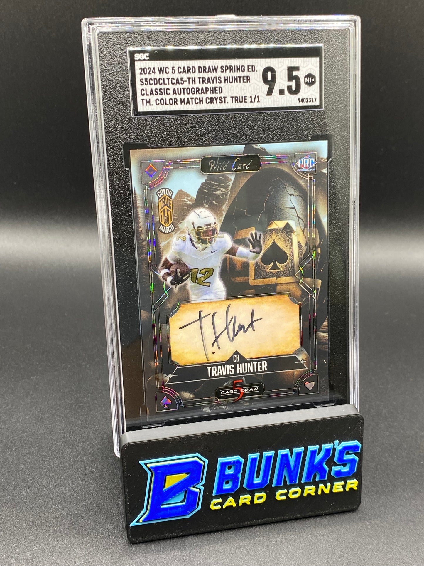 2024 Travis Hunter Classic Auto. Color Match 1/1 SGC 9.5