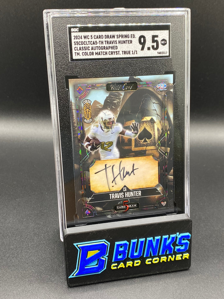 2024 Travis Hunter Classic Auto. Color Match 1/1 SGC 9.5