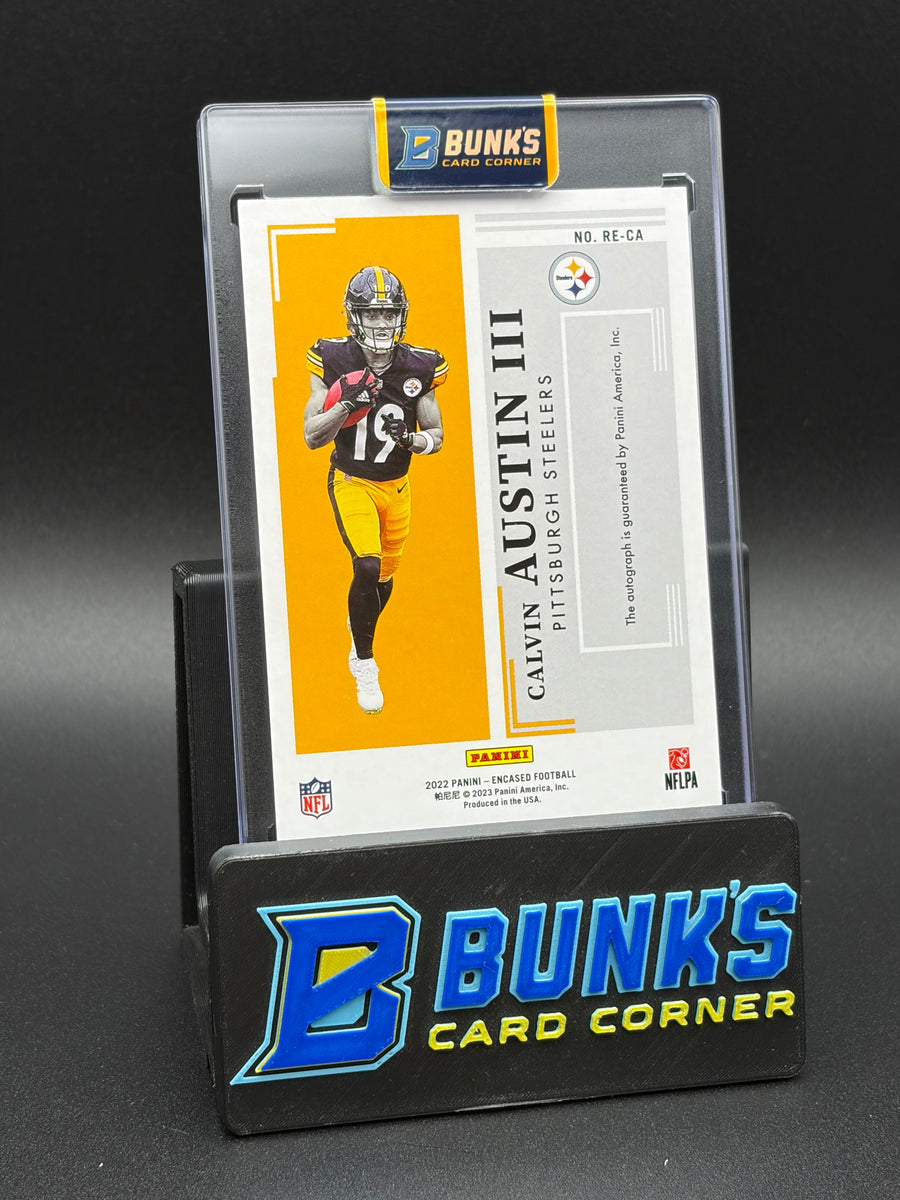 2022 Calvin Austin III Panini Encased Gold Auto RC 22/25