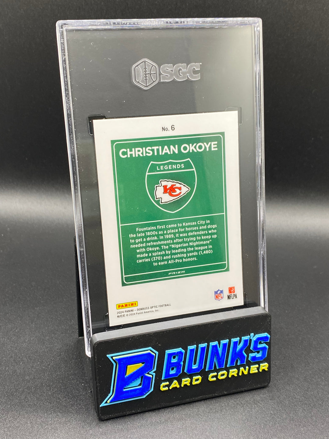 2024 Christian Okoye Downtown Legends SGC 9.5
