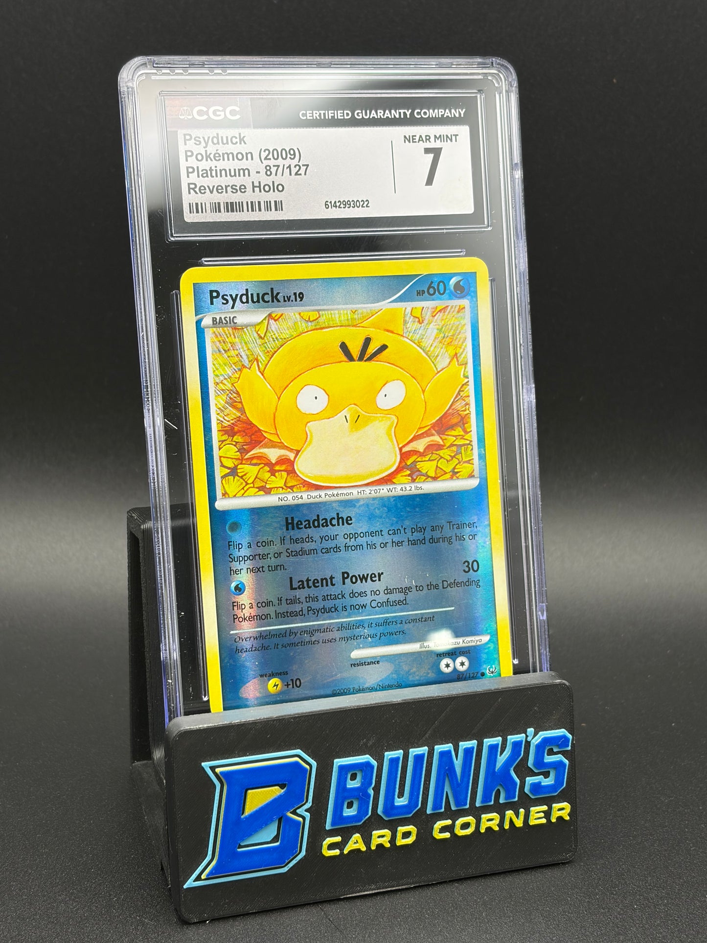 Psyduck Reverse Holo CGC 7