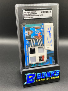 2023 Jahmyr Gibbs Rookie Premiere Quad Mat. Auto. 34/49 SGC Authentic