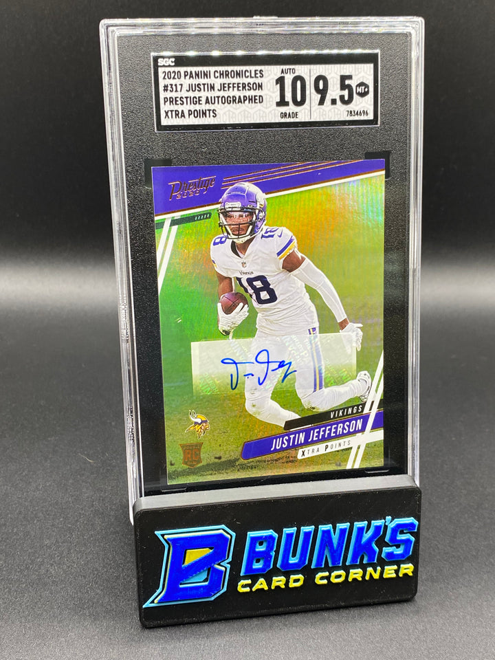 2020 Justin Jefferson Prestige Auto. Xtra Points SGC 10/9.5
