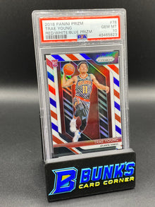 2018 Trae Young Red/White/Blue Prizm PSA 10