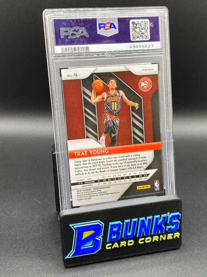 2018 Trae Young Red/White/Blue Prizm PSA 10