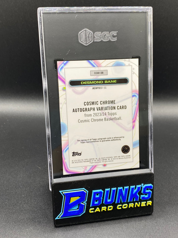 2023-24 Desmond Bane Auto. Variation Orange Galactic 21/25 SGC 10/10
