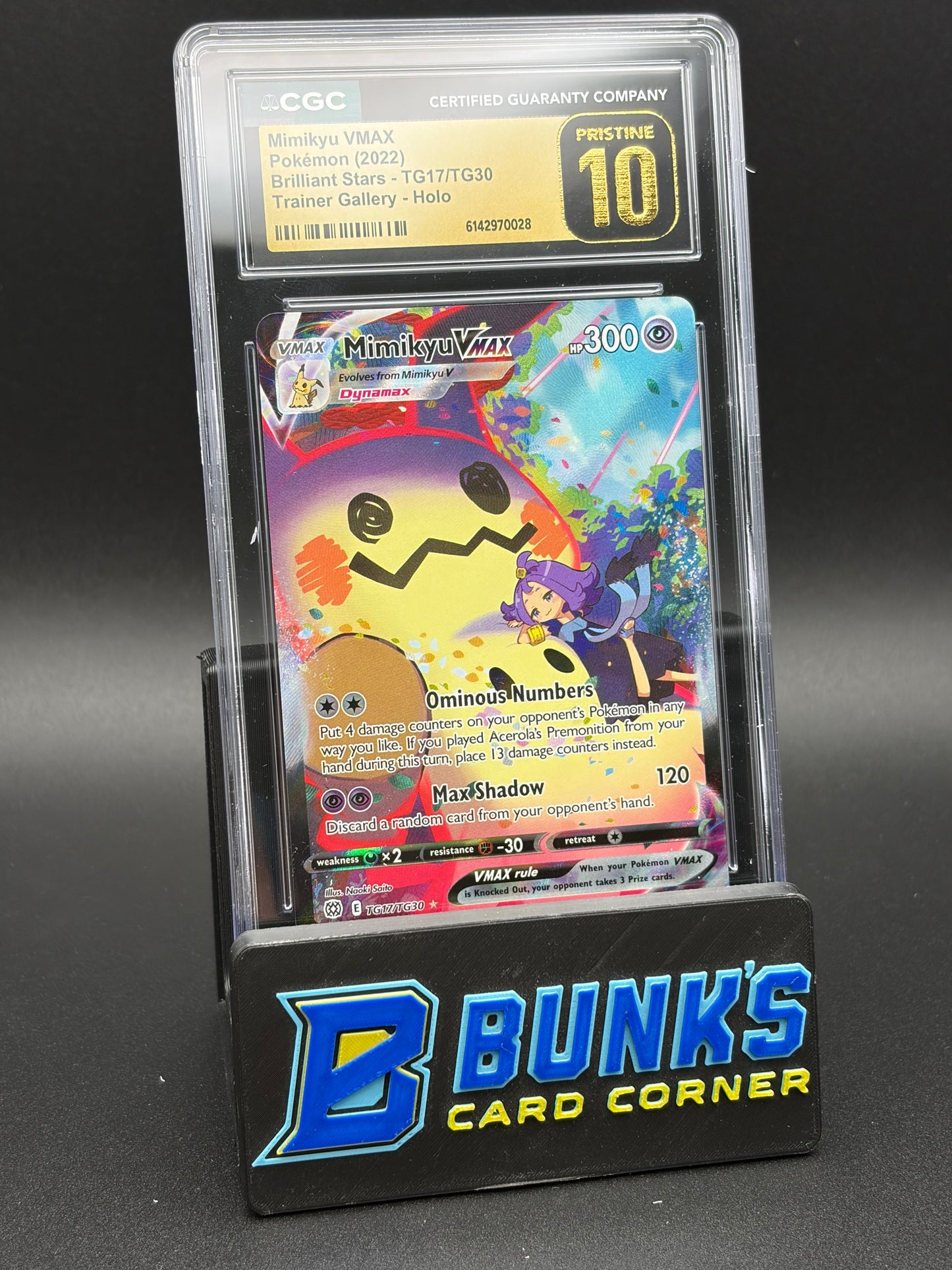 Mimikyu VMAX Trainer Gallery Holo CGC Pristine 10