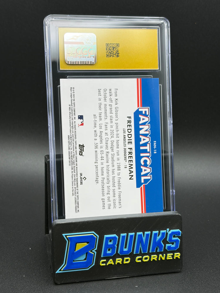 2025 Freddie Freeman Fanatical Topps Chrome CGC Pristine 10
