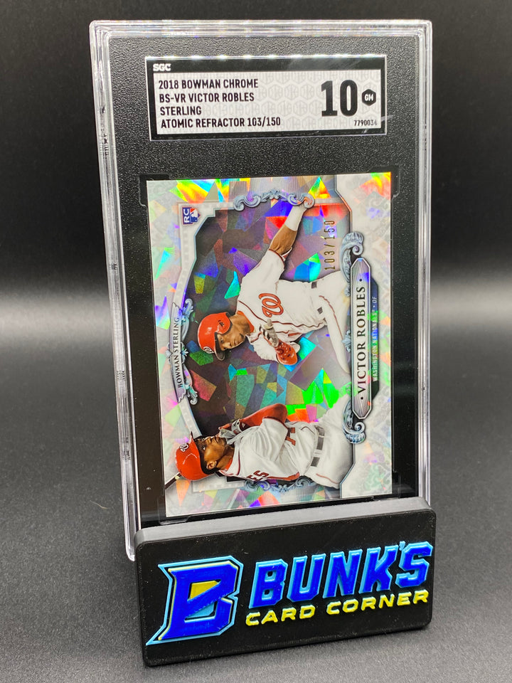 2018 Victor Robles Sterling Atomic Ref. 103/150 SGC 10