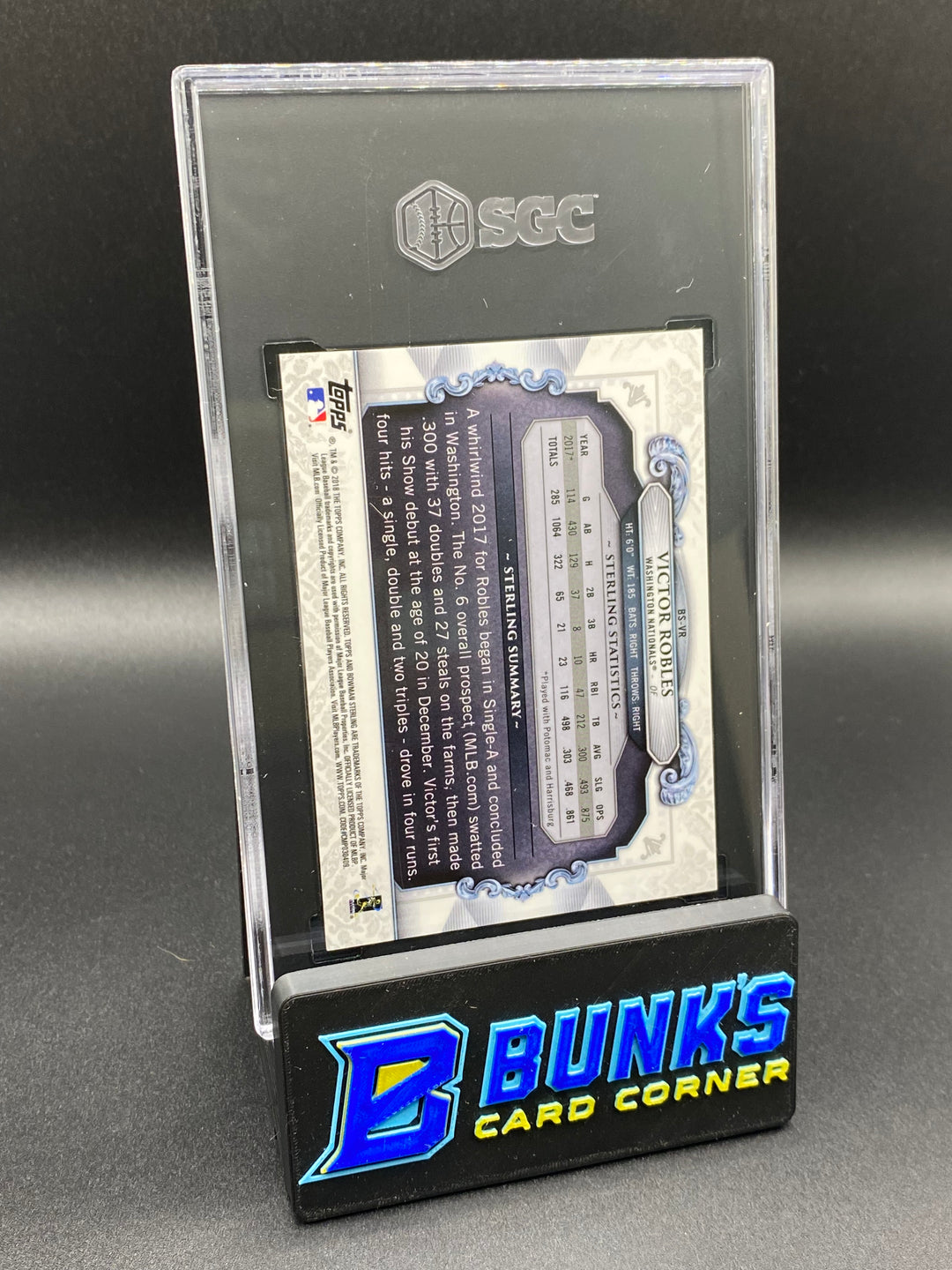 2018 Victor Robles Sterling Atomic Ref. 103/150 SGC 10