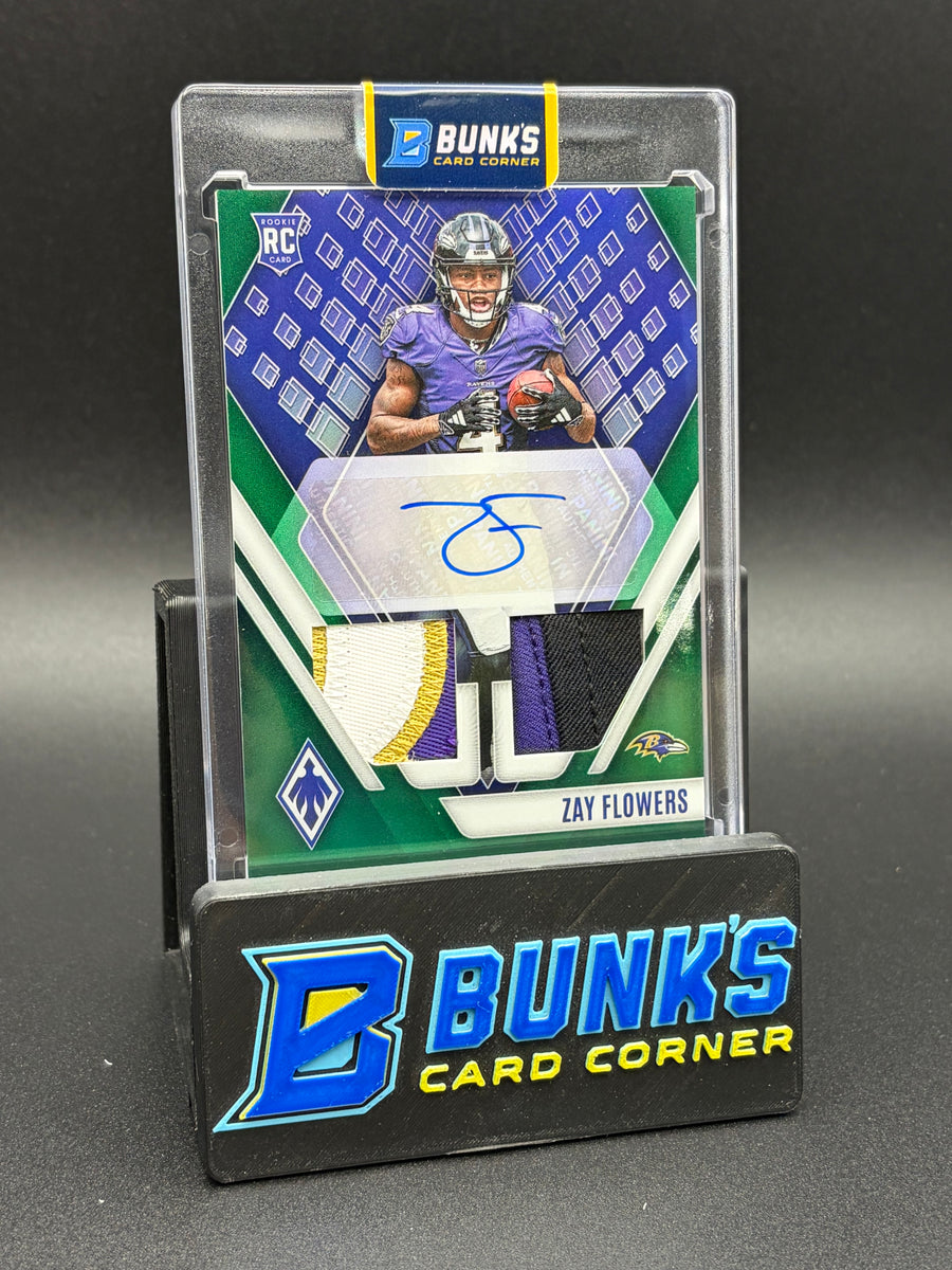2023 Zay Flowers Phoenix Purple & Green RC 22/25