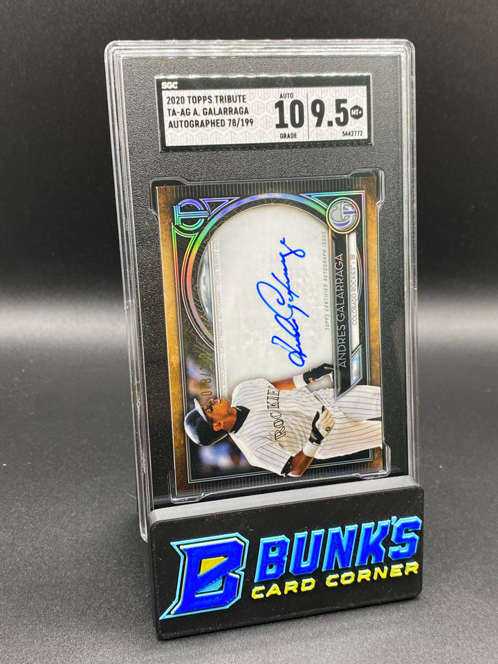 2020 Andres Galarraga Auto. 78/199 SGC 10/9.5