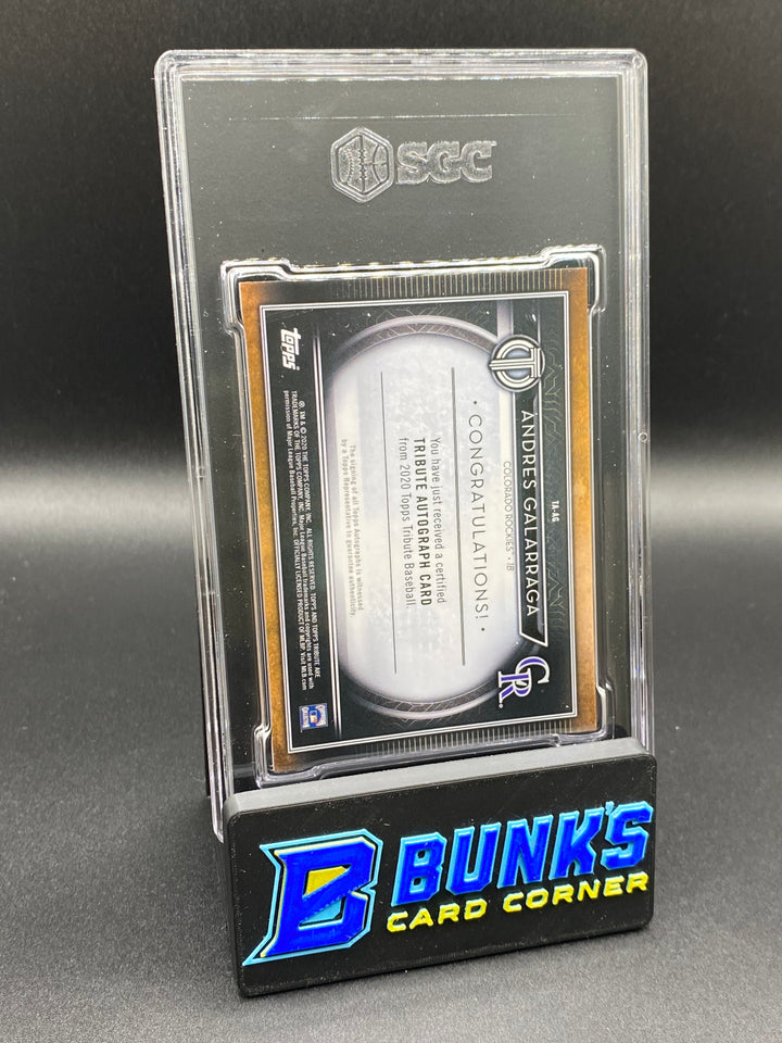 2020 Andres Galarraga Auto. 78/199 SGC 10/9.5