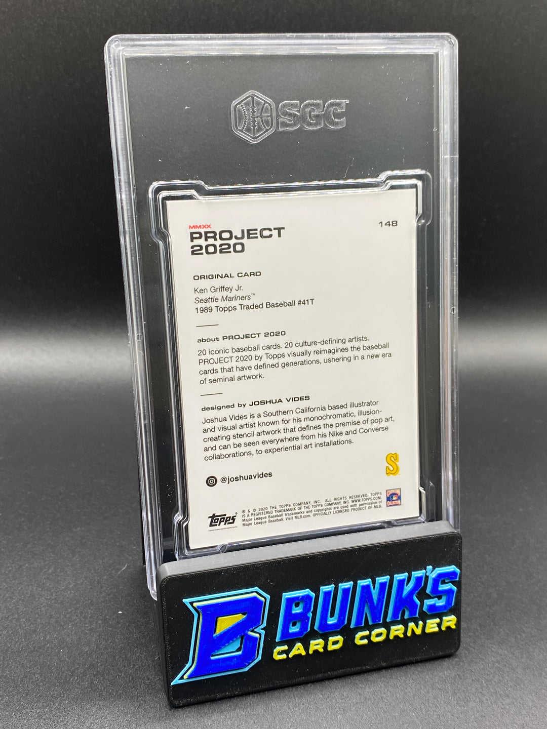 2020 Ken Griffey Jr. Joshua Vides SGC 9.5