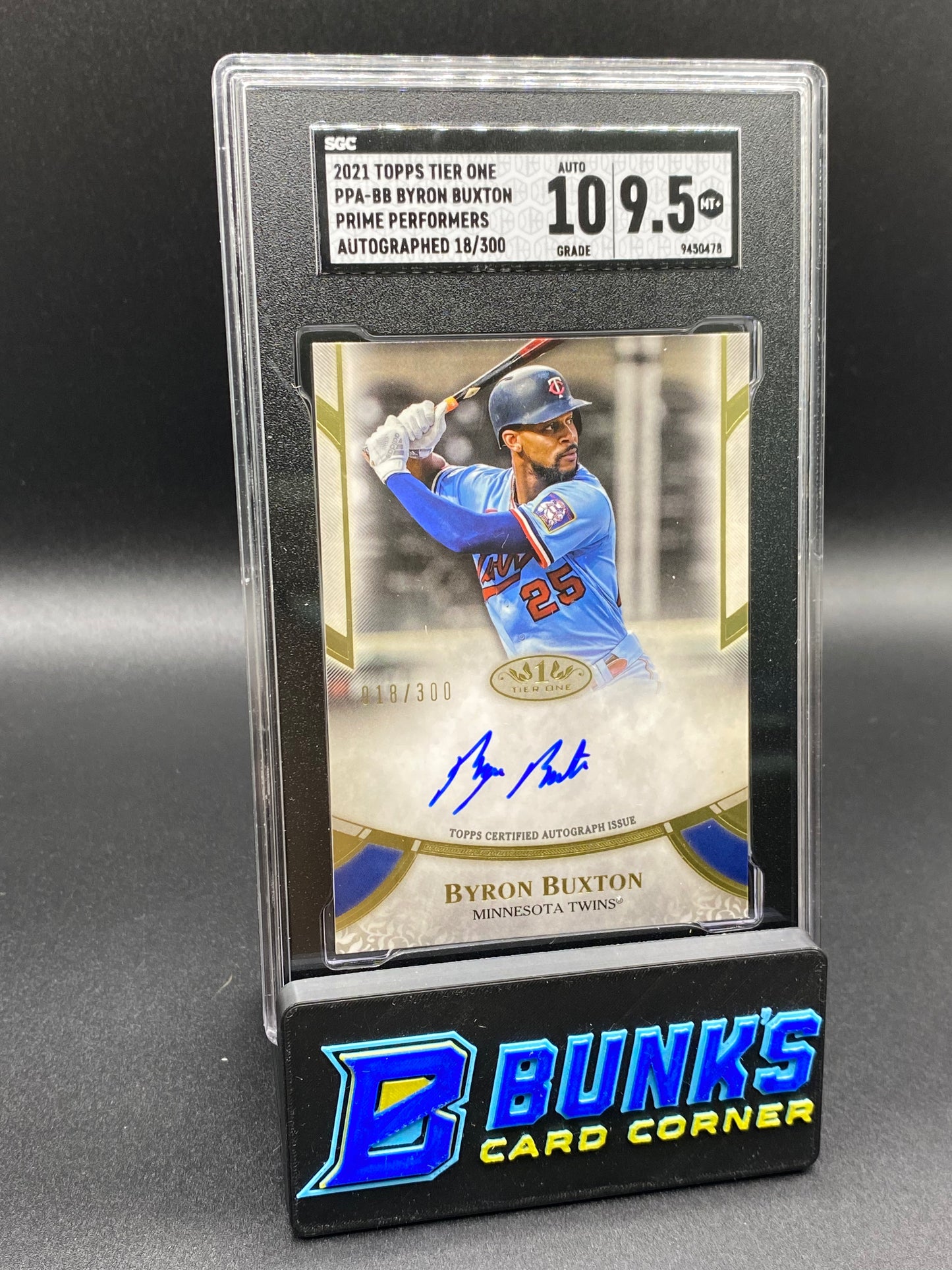 2021 Byron Buxton Prime Performers Auto. 18/300 SGC 10/9.5