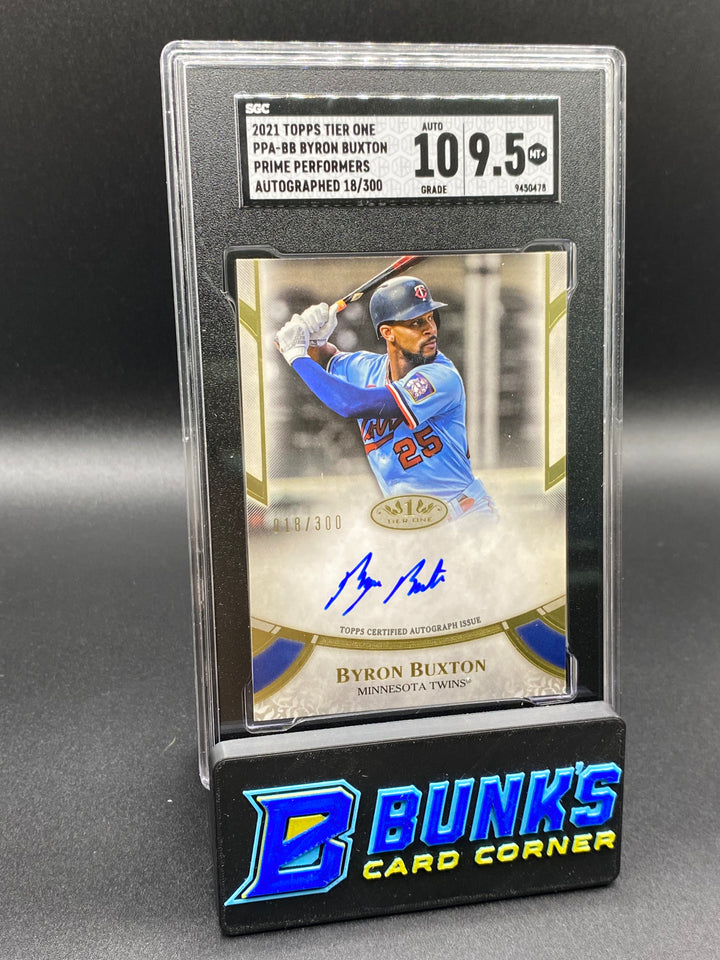 2021 Byron Buxton Prime Performers Auto. 18/300 SGC 10/9.5