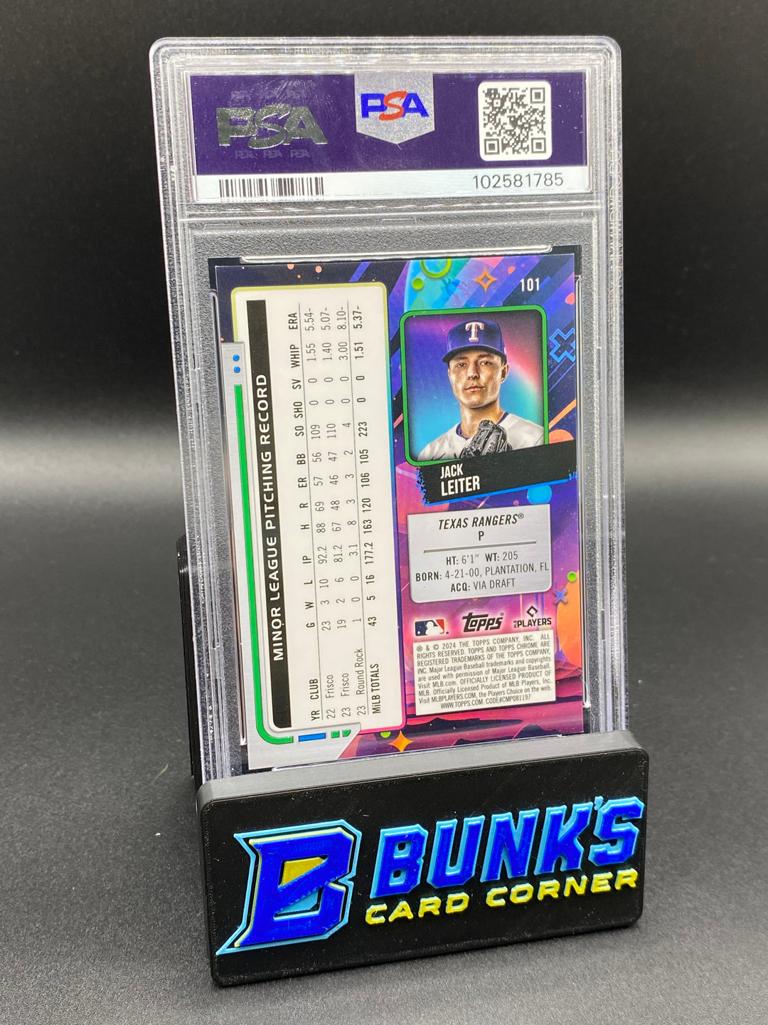 2024 Jack Leiter Black Eclipse PSA 9