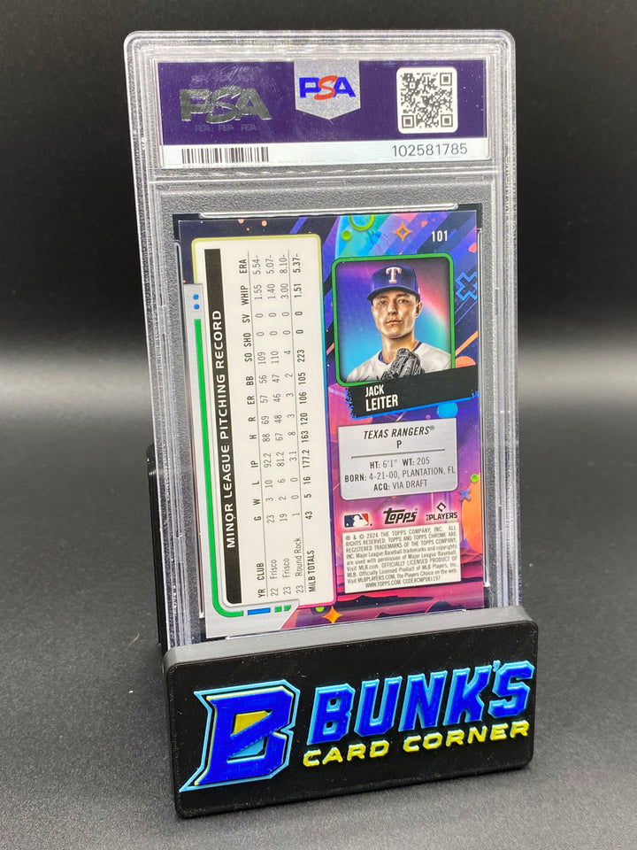 2024 Jack Leiter Black Eclipse PSA 9