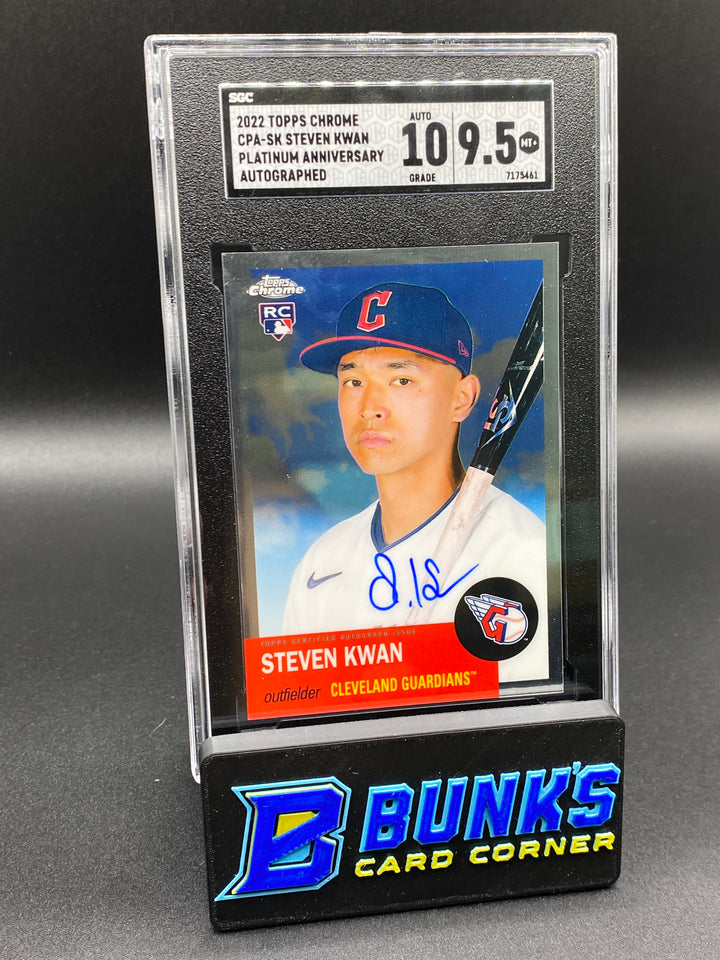 2022 Steven Kwan Platinum Anniversary Auto. SGC 10/9.5