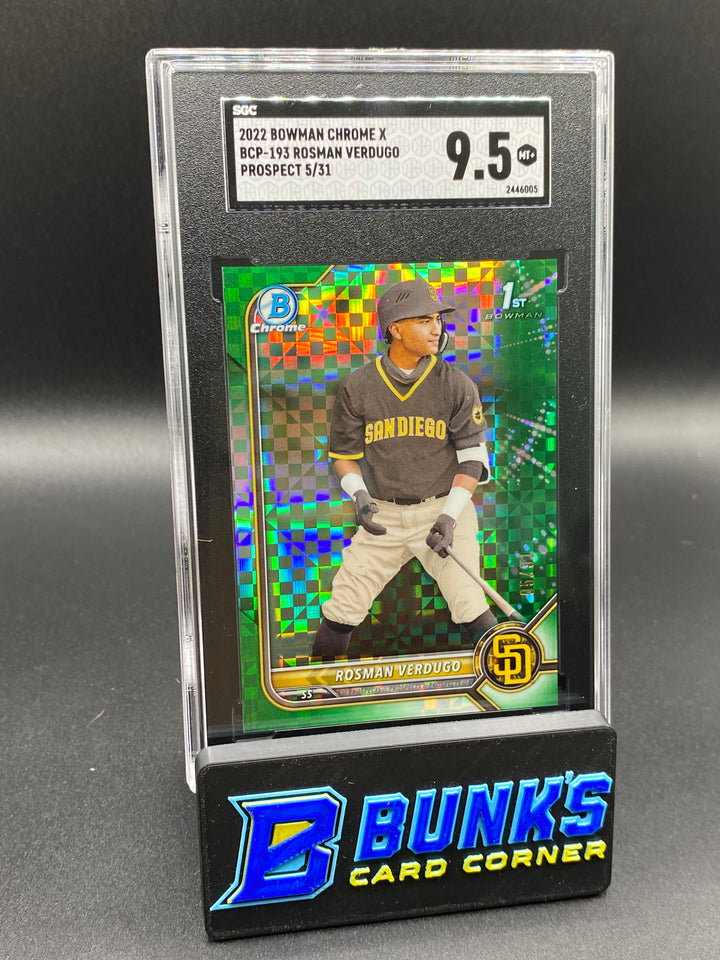 2022 Rosman Verdugo Prospect 5/31 SGC 9.5