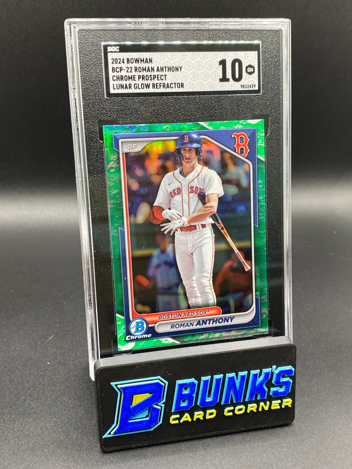 2024 Roman Anthony Chrome Prospect Lunar Glow Ref. SGC 10