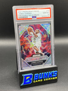 2021 James Harden Fireworks-Mojo Prizm PSA 10