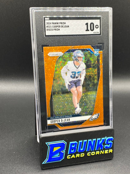 2024 Cooper DeJean Disco Prizm SGC 10