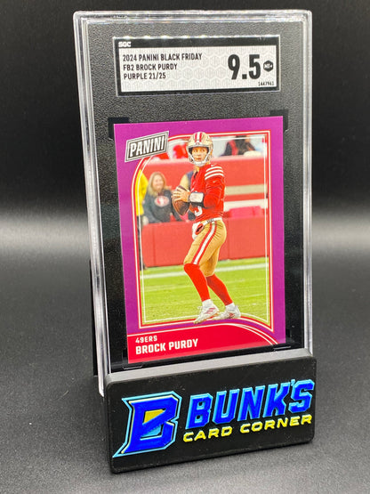 2024 Brock Purdy Purple 21/25 SGC 9.5