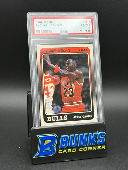 1988 Michael Jordan Fleer PSA 6