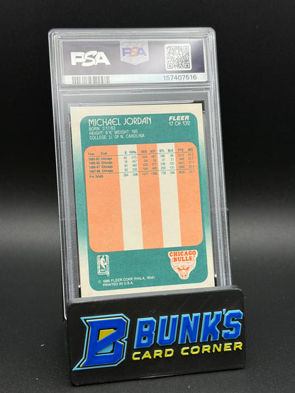 1988 Michael Jordan Fleer PSA 6