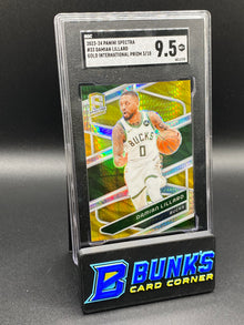 2023-24 Damian Lillard Gold International Prizm 3/10 SGC 9.5
