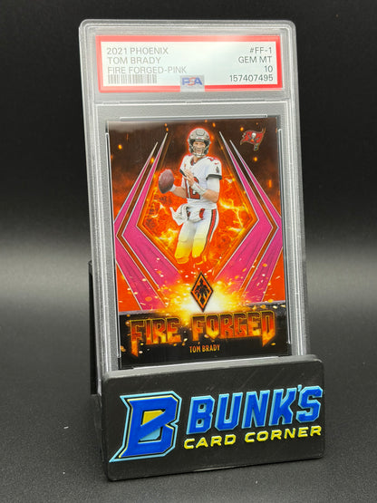 2021 Tom Brady Fire Forged Pink Phoenix PSA 10 22/175