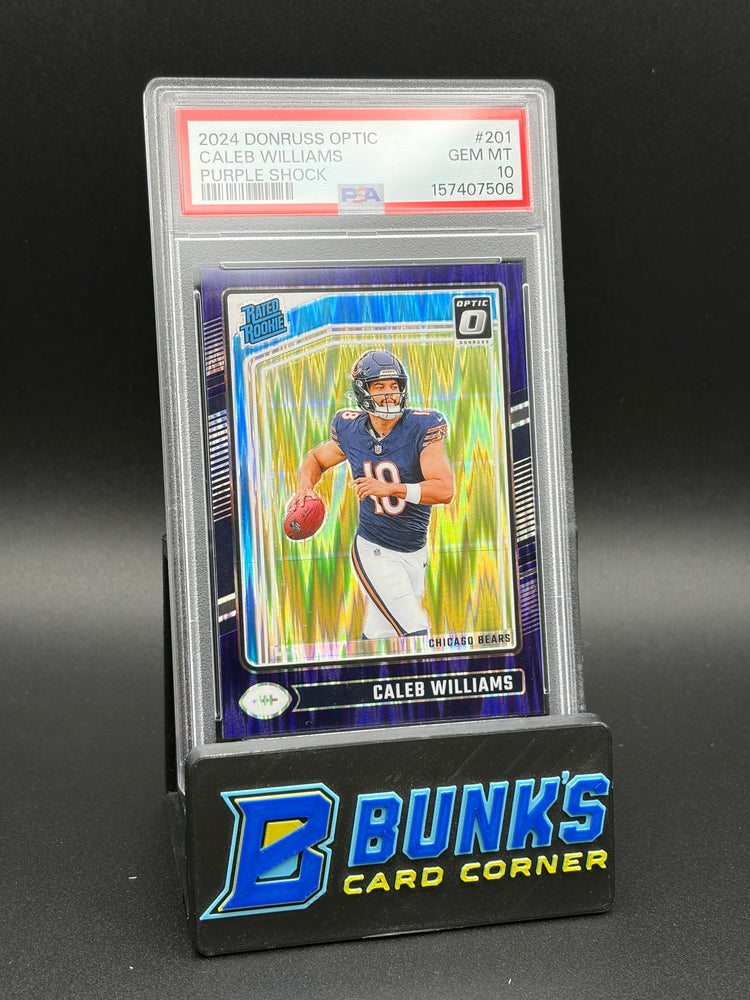 2024 Caleb Williams Purple Shock Donruss Optic PSA 10