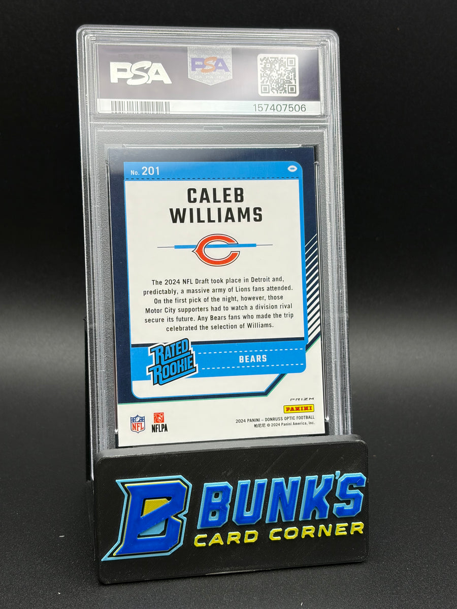 2024 Caleb Williams Purple Shock Donruss Optic PSA 10
