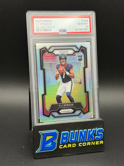 2023 CJ Stroud SIlver Prizm PSA 10 RC