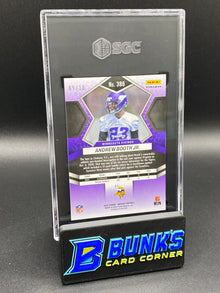 2022 Andrew Booth Jr. Gold No Huddle Prizm 9/10 SGC 10