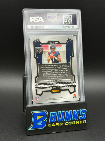 2023 CJ Stroud SIlver Prizm PSA 10 RC