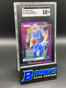 2024 Aidan Hutchinson Purple Wave Prizm 62/99 SGC 10