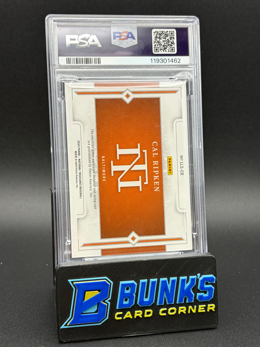 2024 Cal Ripken Legendary Lumber Signed Emerald Game Used Bat PSA 9 2/5