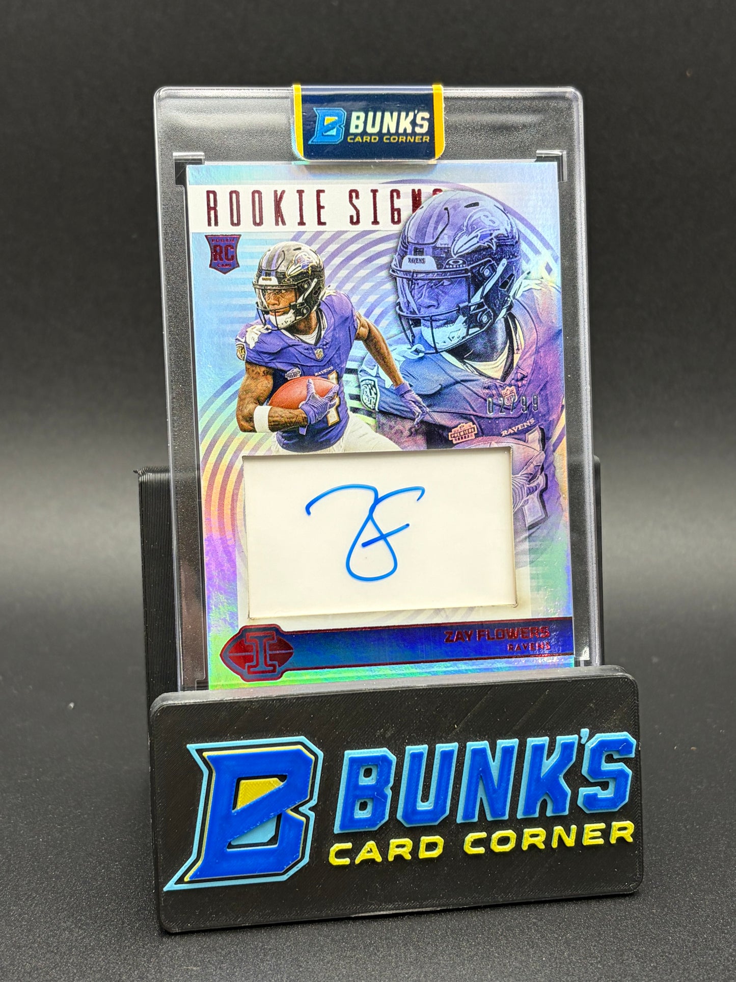 2023 Zay Flowers Illusions Panini Auto RC 2/99