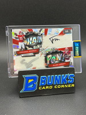 2026 Fernando Mendoza & Elijah Sarratt Bang! Wham! Pow! Wild Card Auto