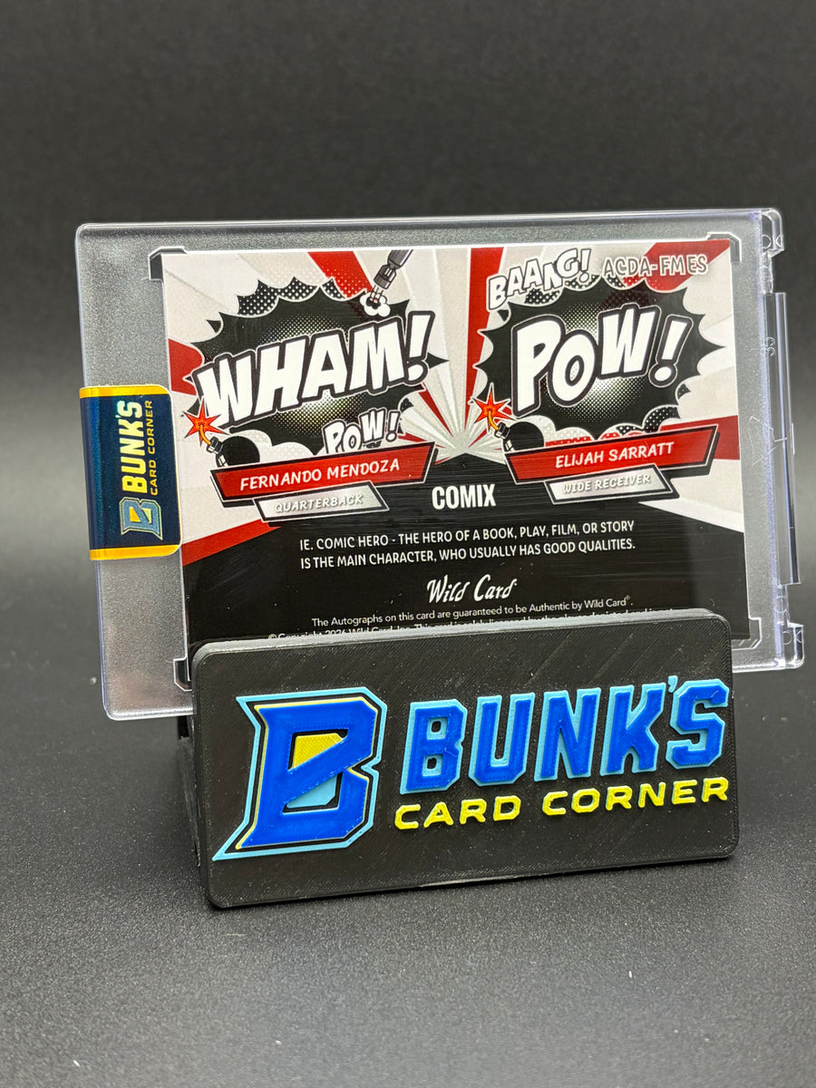 2026 Fernando Mendoza & Elijah Sarratt Bang! Wham! Pow! Wild Card Auto