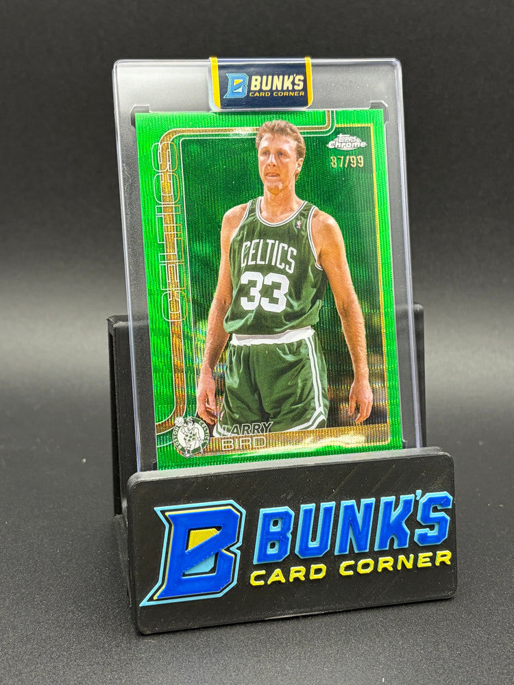 2025 Larry Bird Topps Chrome Green 87/99