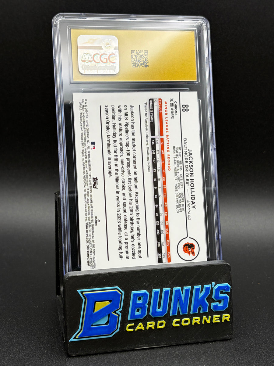 2024 Jackson Holliday Topps Chrome CGC Pristine 10 RC